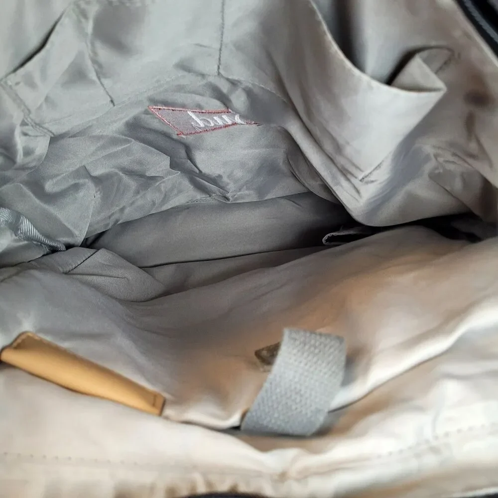 Budweiser Promotional Black Canvas Backpack Organizer Lap Top Portfolio